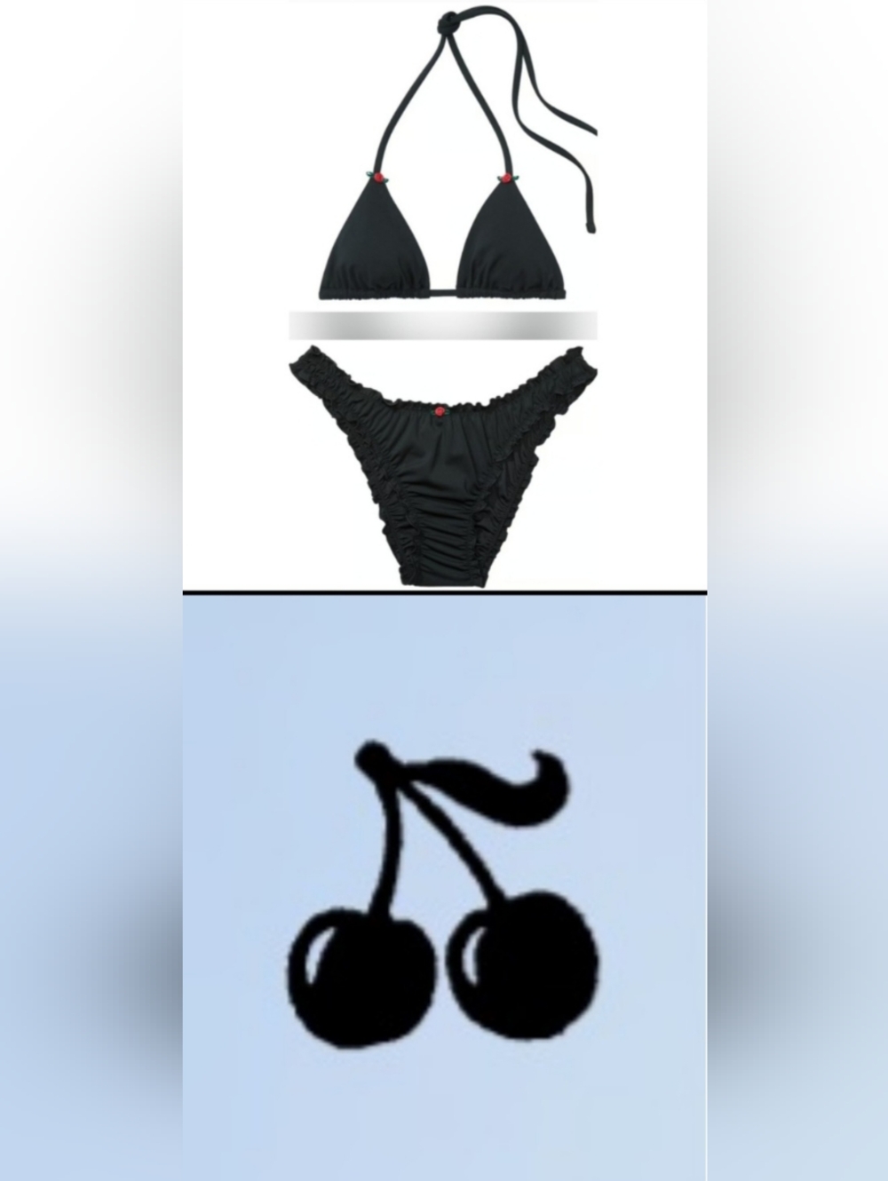 XS S M L XL PINK By Frankies Bikinis Cape May Hudson Bikini Set Black